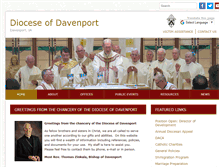 Tablet Screenshot of davenportdiocese.org
